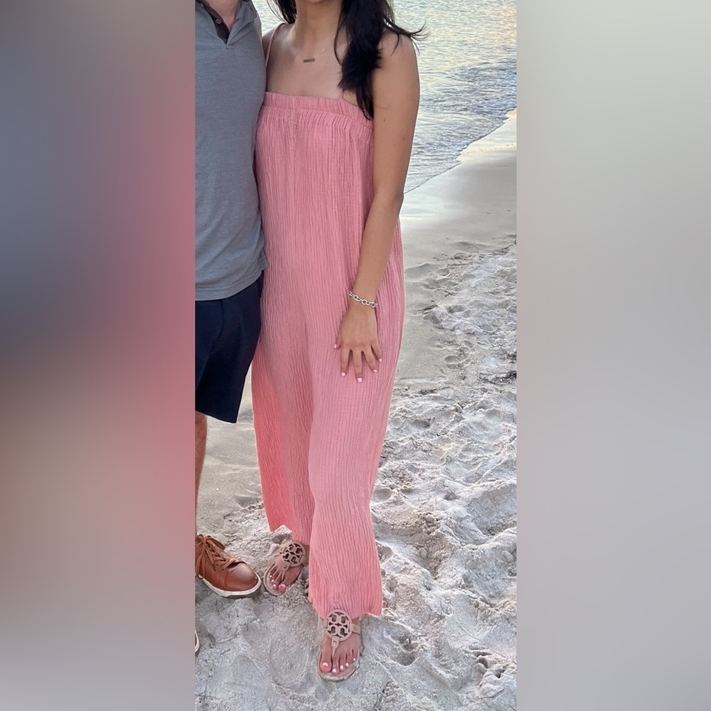 Pink Jumpsuit with straps